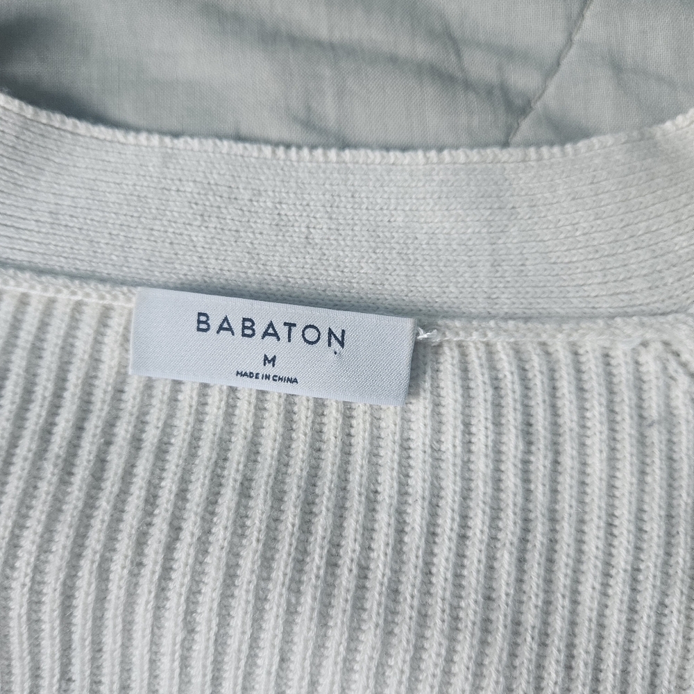 Aritzia Bespoke Cream Button Cardigan - Picture 3 of 8